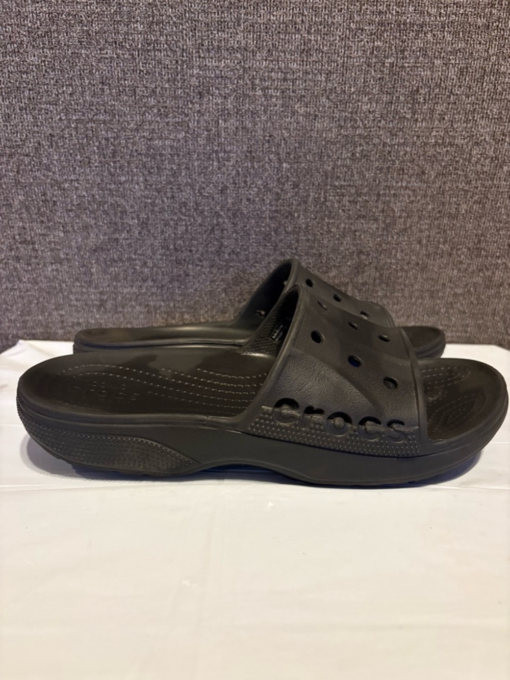 Crocs Baya Slides Black Women’s 10 Men’s 8 Comfort Sandals Slip On Unisex